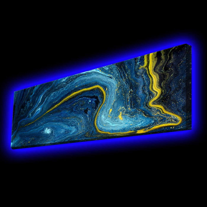 Wallity Cuadro Decorativo de Lienzo Iluminado con LED Multicolor 30x90 cm Wallity Cuadro Decorativo de Lienzo Iluminado con LED Multicolor 30x90 cm